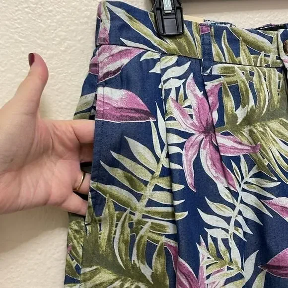 Scotch & Soda Men's Twilt‎ Tropical Print Loose Fit Shorts Sz 30 Blue Green New - Picture 4 of 14